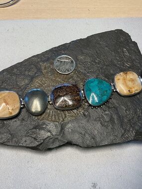 Silpada jasper multi stone bracelet